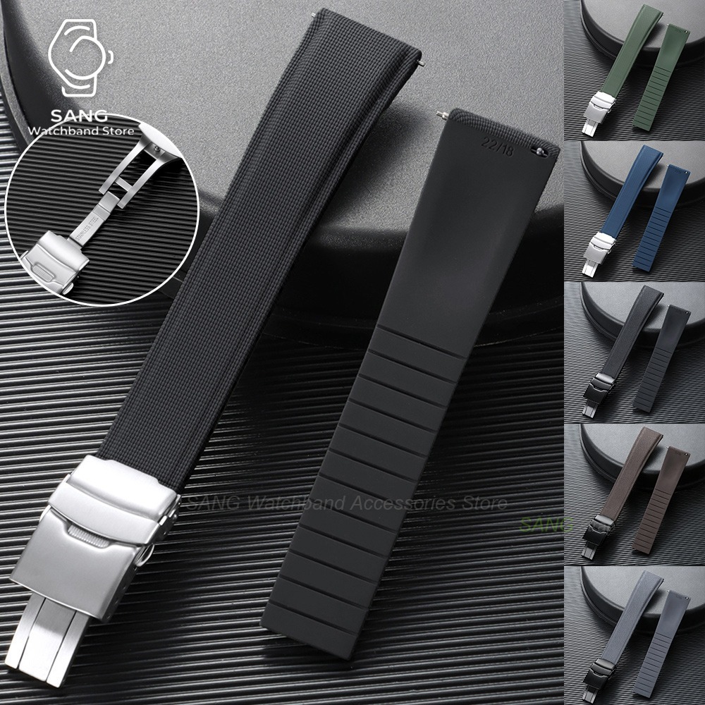 Luxury Watch With Rubber Strap - 20mm 21mm 22mm Fluoro Rubber Watch