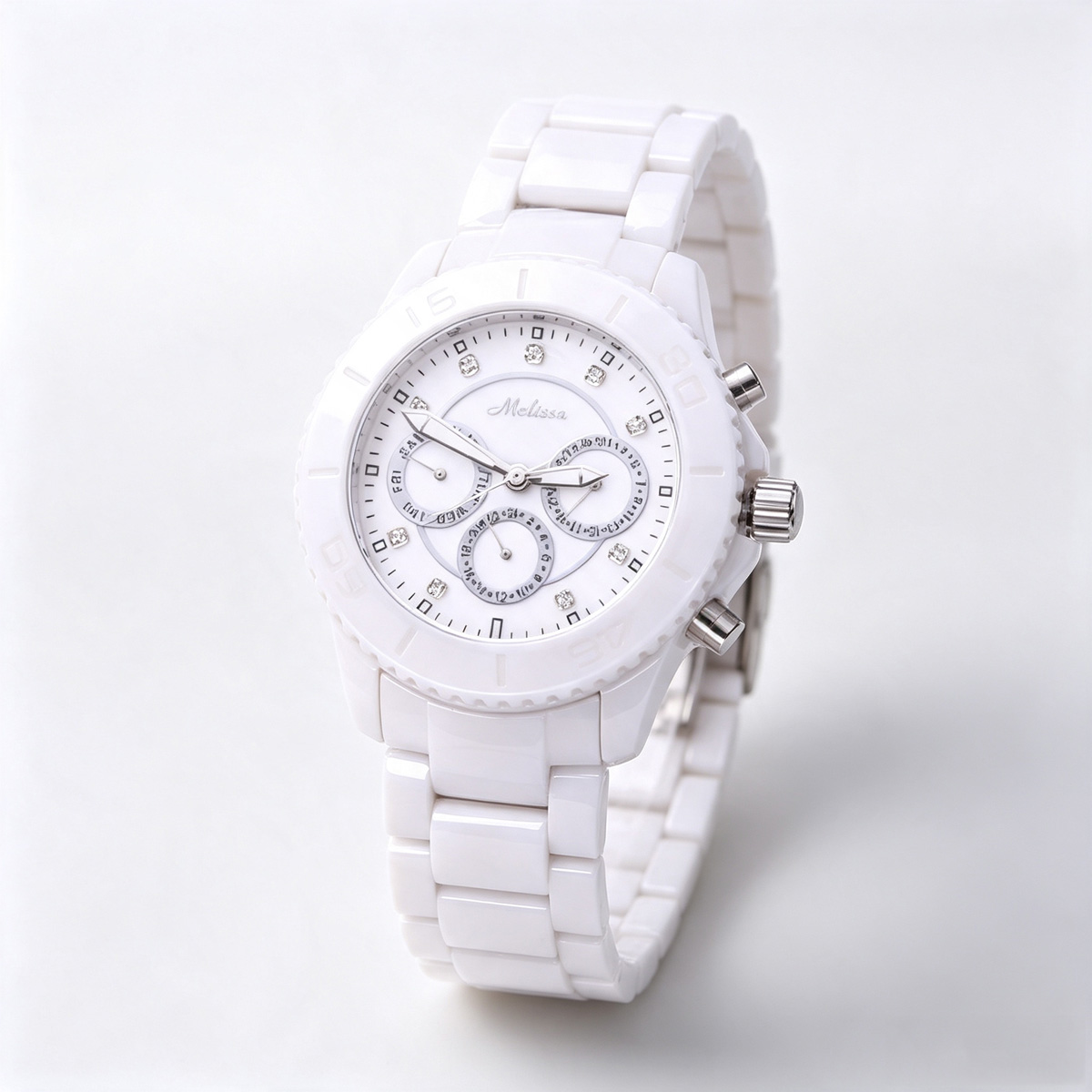 Luxury Watch Discount - SALE!!! Discount Melissa Ceramic Crystal Rotating