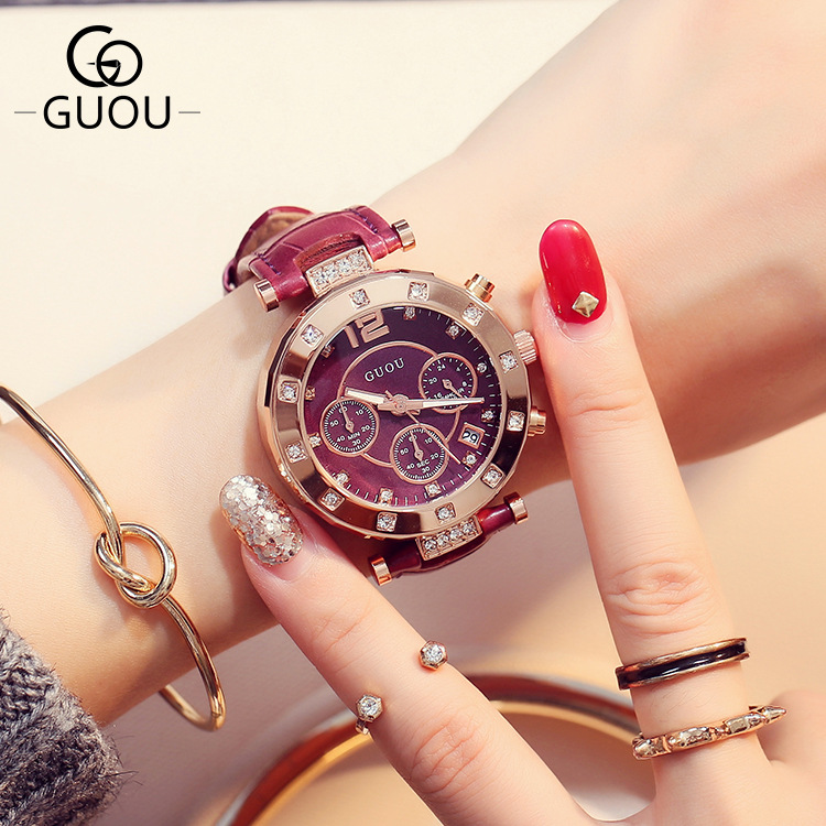 Luxury Watch Brand For Women - 2018 GUOU Top Brand Fashion Luxury
