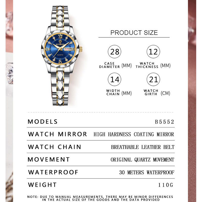 BINBOND Top Brand Luxury Fashi - Luxury Watch Brand For Women recension och pris