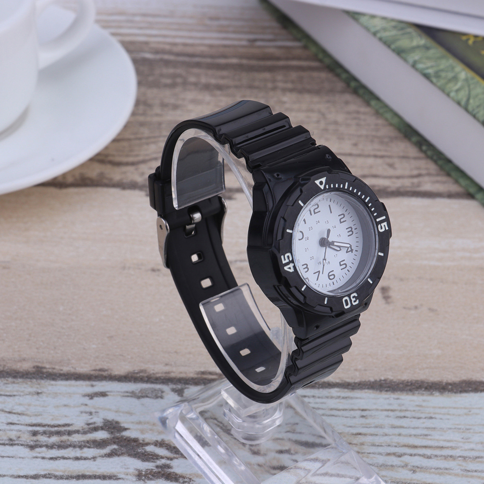 Kids Quartz Watch Black White  - Luxury Watch Gold And Black recension och pris