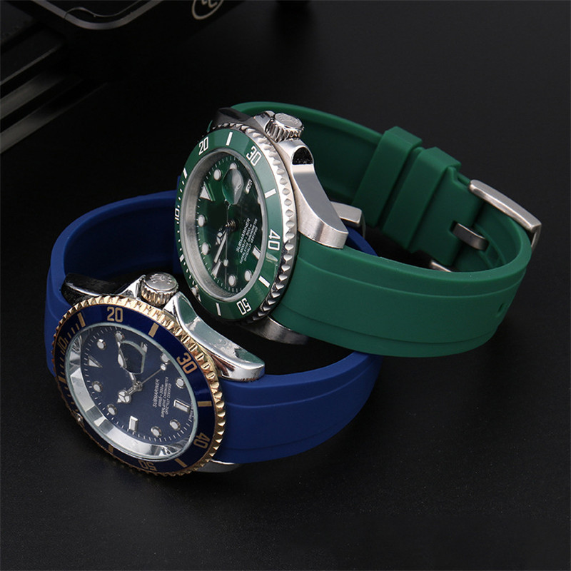 Curved Interface Rubber Strap  - Luxury Watch With Rubber Strap recension och pris