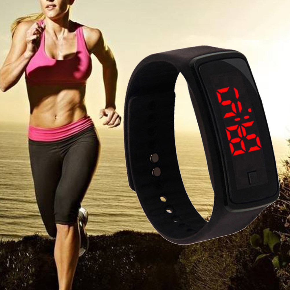 LED Digital Watch Black Silico - Luxury Watch Gold And Black recension och pris
