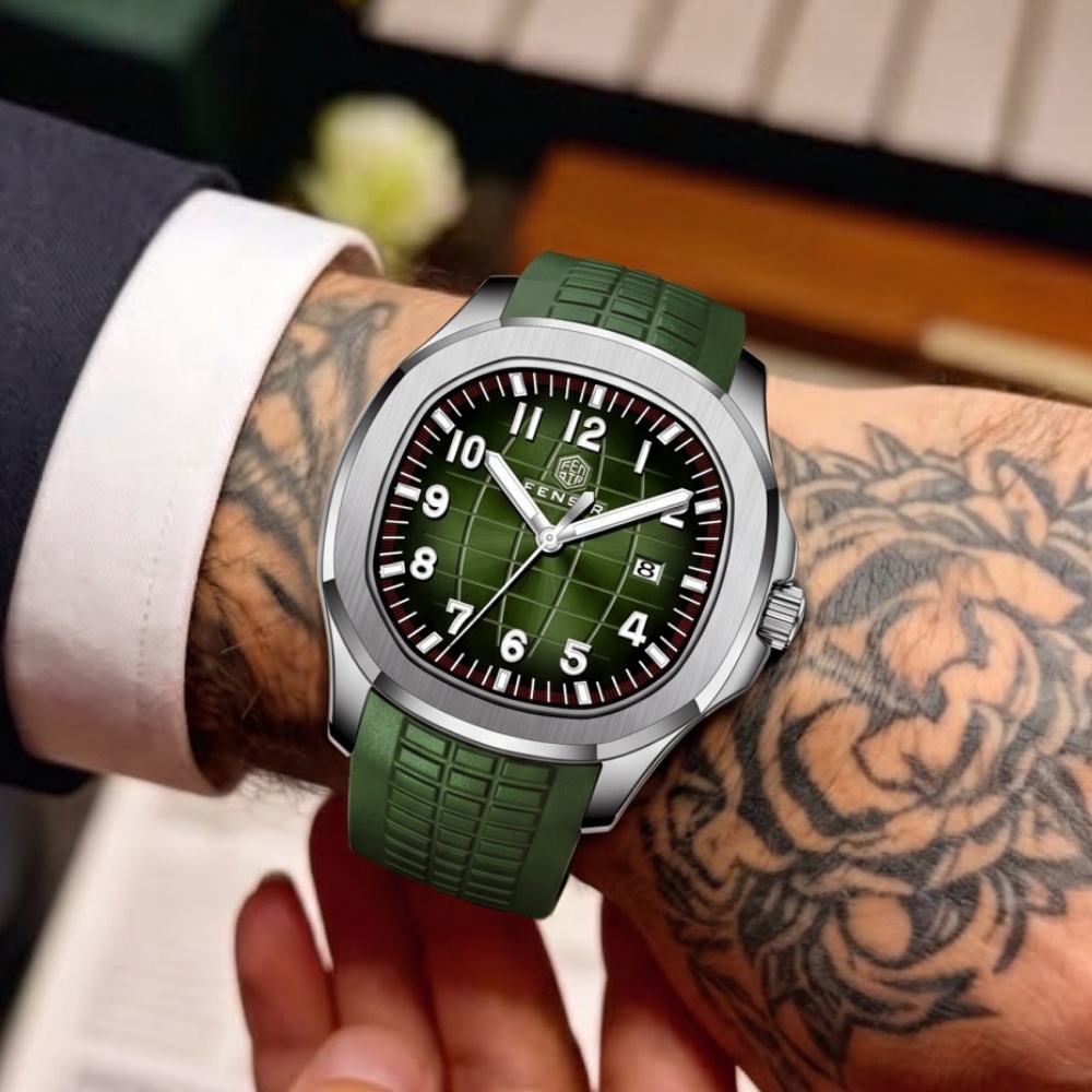 Light Luxury Men's Quartz Watc - Luxury Watch With Rubber Strap recension och pris