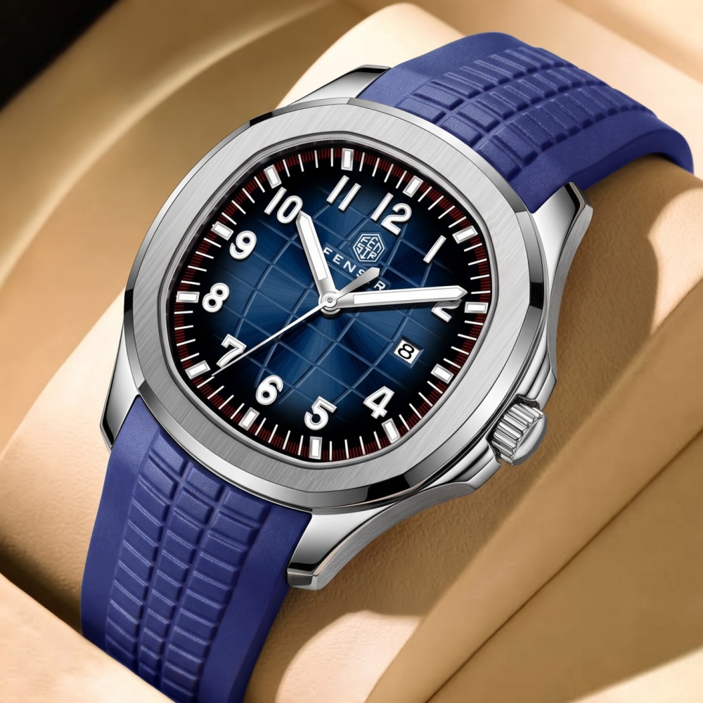 Light Luxury Men's Quartz Watc - Luxury Watch With Rubber Strap recension och pris