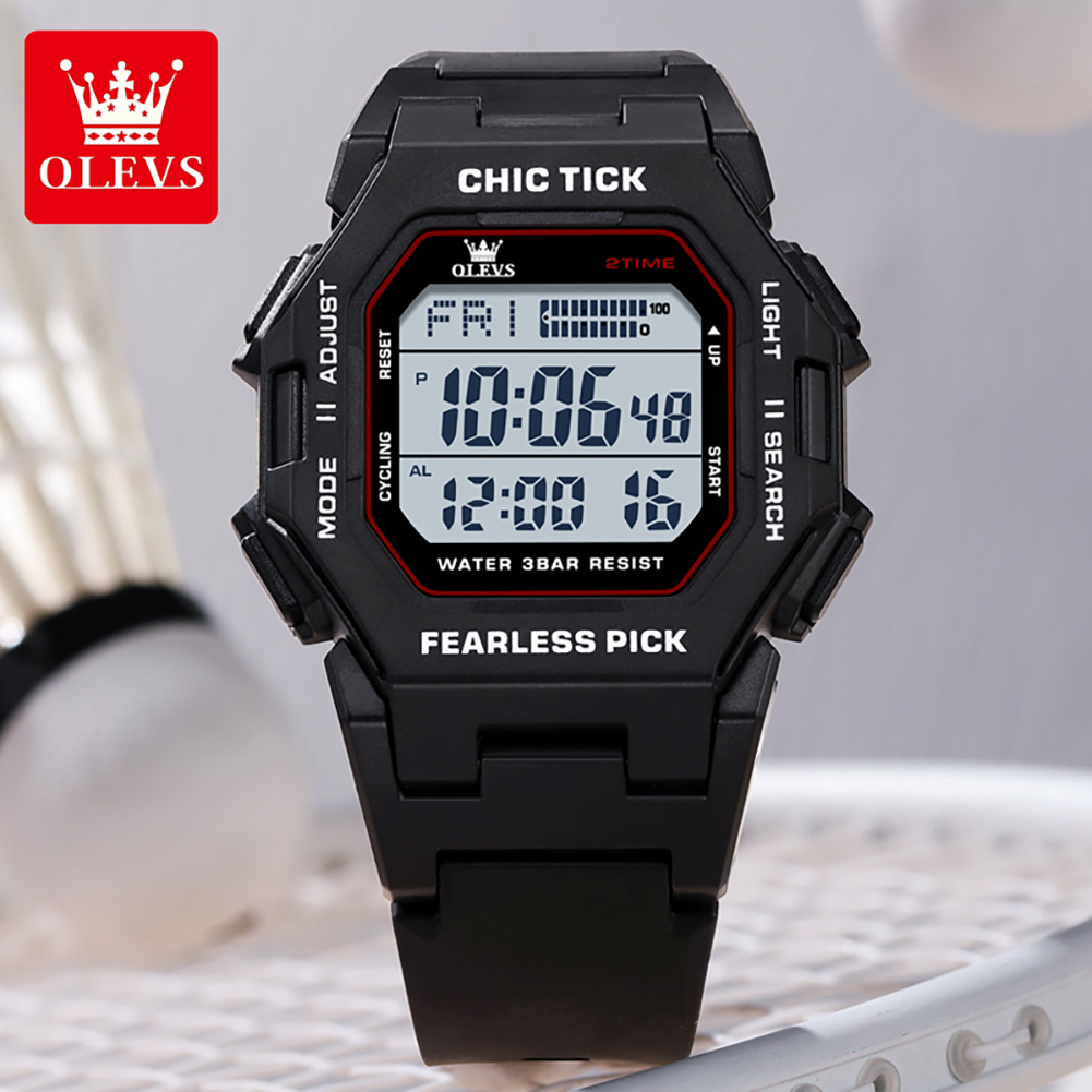 OLEVS 1119 Watches Man Electro - Luxury Watch With Rubber Strap recension och pris