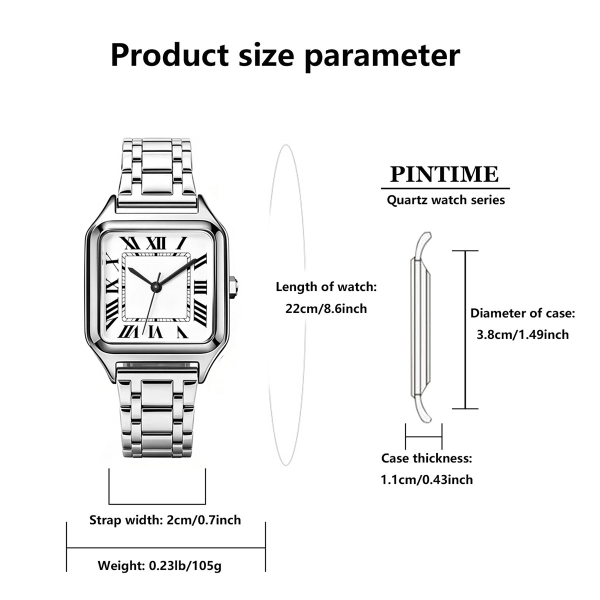 Ladies' Square Luxury Watch, A - Luxury Watch Arabic recension och pris
