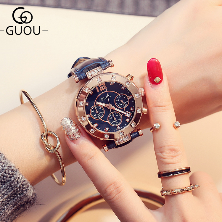 2018 GUOU Top Brand Fashion Lu - Luxury Watch Brand For Women recension och pris