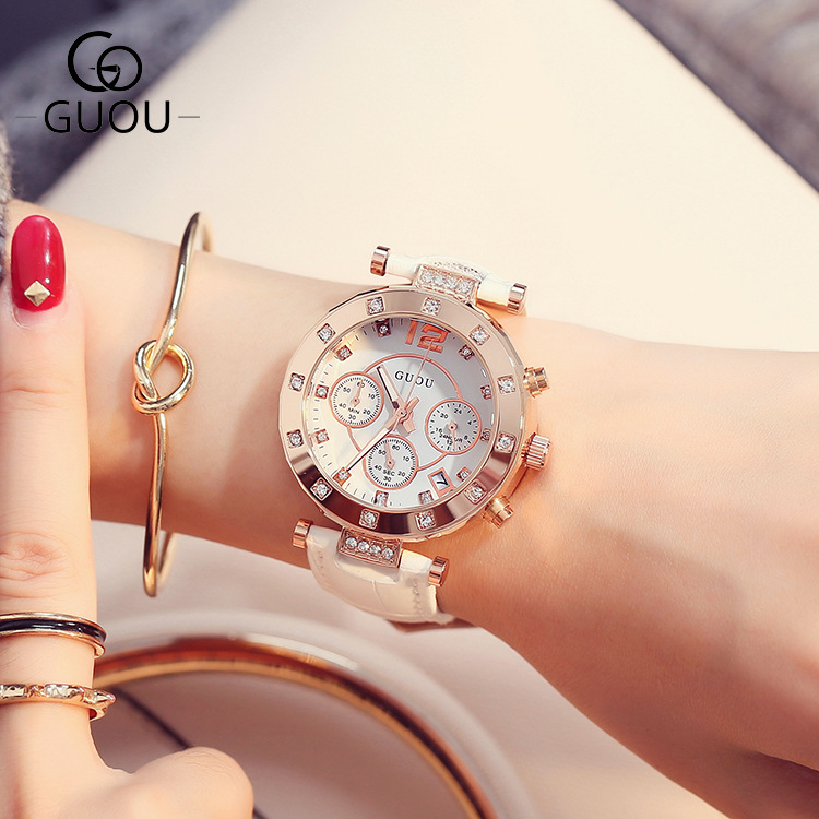 2018 GUOU Top Brand Fashion Lu - Luxury Watch Brand For Women recension och pris