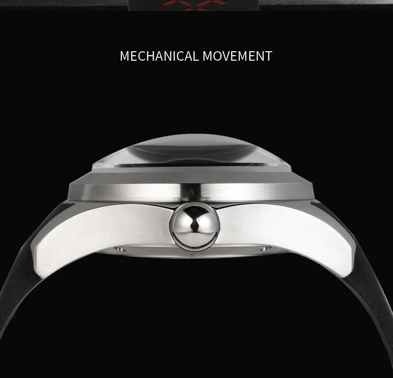 KAFYASE Men Automatic Watch 46 - Luxury Watch With Rubber Strap recension och pris