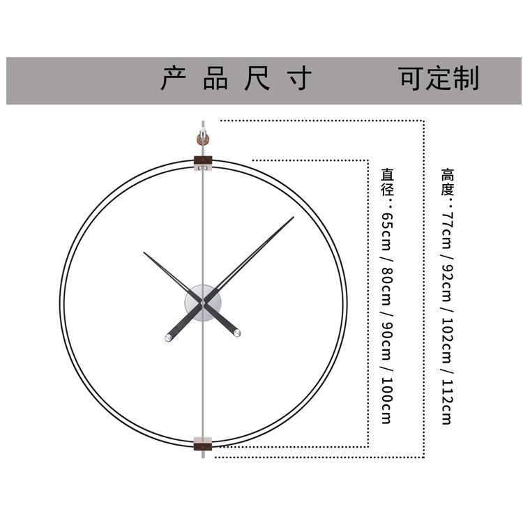 Spanish minimalist walnut wall - Luxury Watch Wall Clock recension och pris